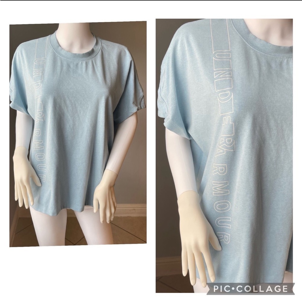 Like New Under Armour active wear top size Large
Like new condition
Logo